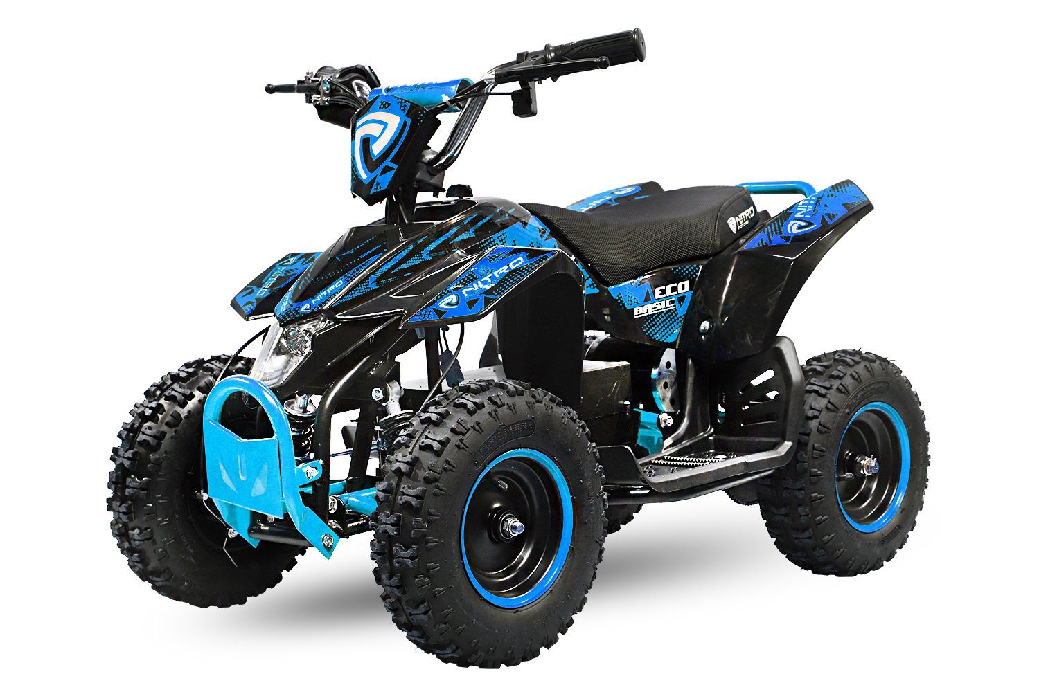 Madox ATV 6" Quad E-Quad 1000W mini Kinderquad Offroad Nitro Kinder Blau Miniquad Pocket Motors