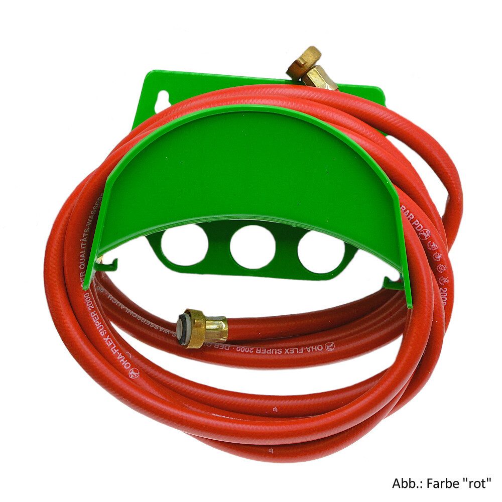 Haas KG Heizgerät Füllset mit Wasserschlauch mit Wandhalter, OHA-flex 1/2", 5,00 Meter