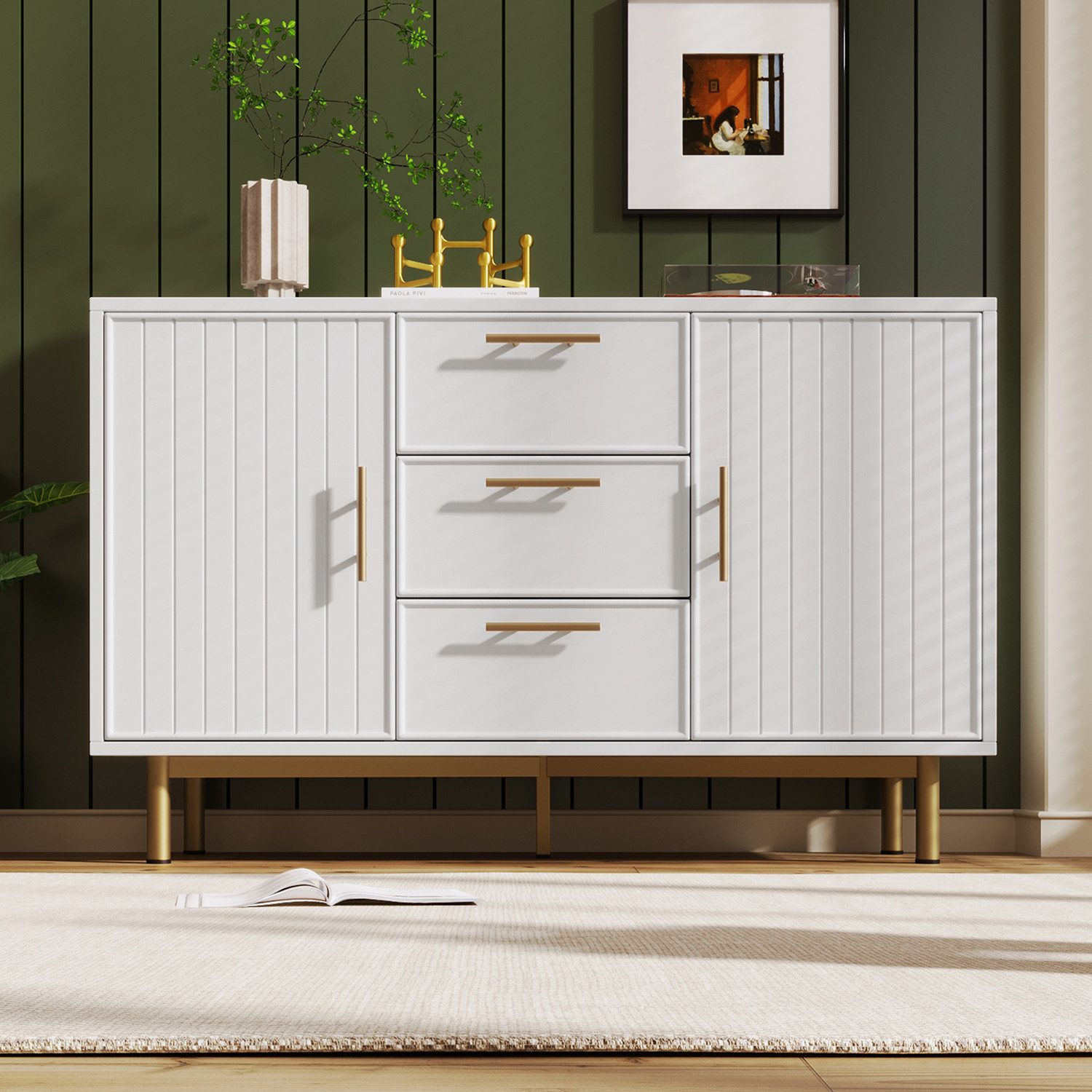 OUTMAX Sideboard Kommode, Verstellbare Ablage, für günstig online kaufen