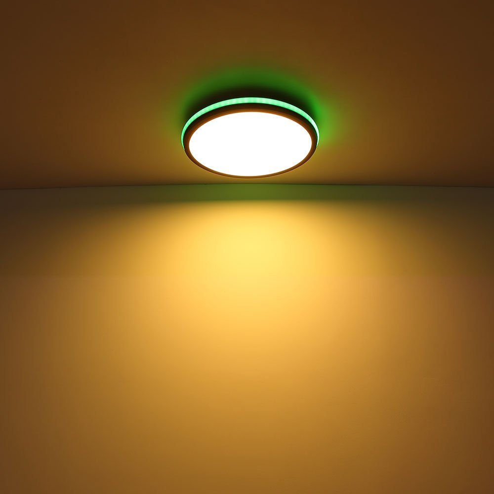 LED Fernbedienung Farbwechsler Deckenleuchte Dimmbar Globo Deckenleuchte, LED RGB