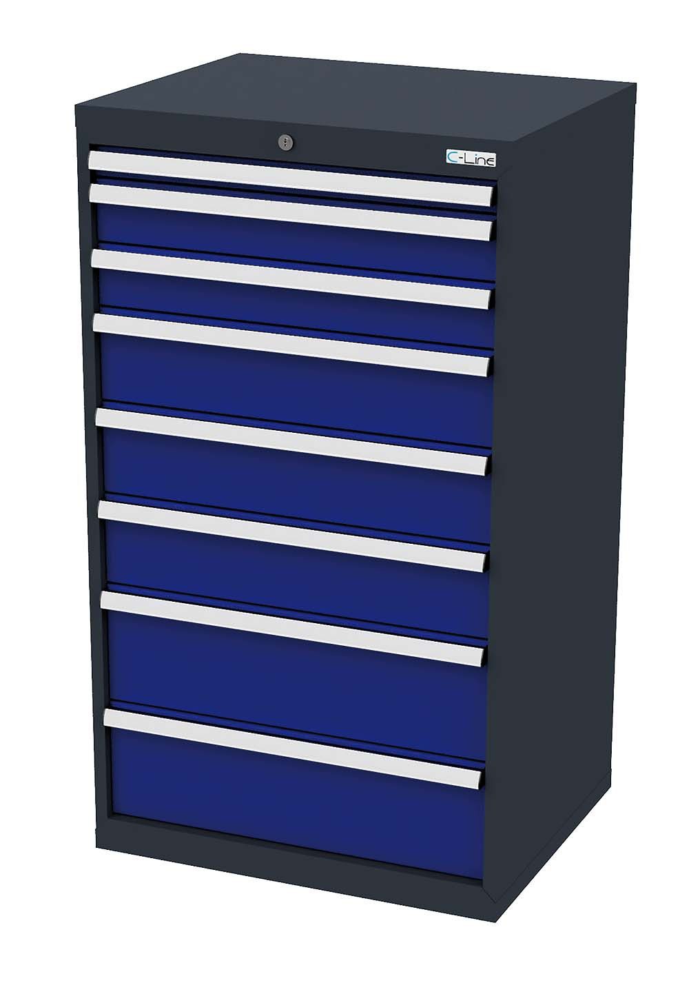 Simplaflex Werkzeugschrank Simplaflex Schubladenschrank, 8 Schubladen, BxTxH 700x575x1220 mm