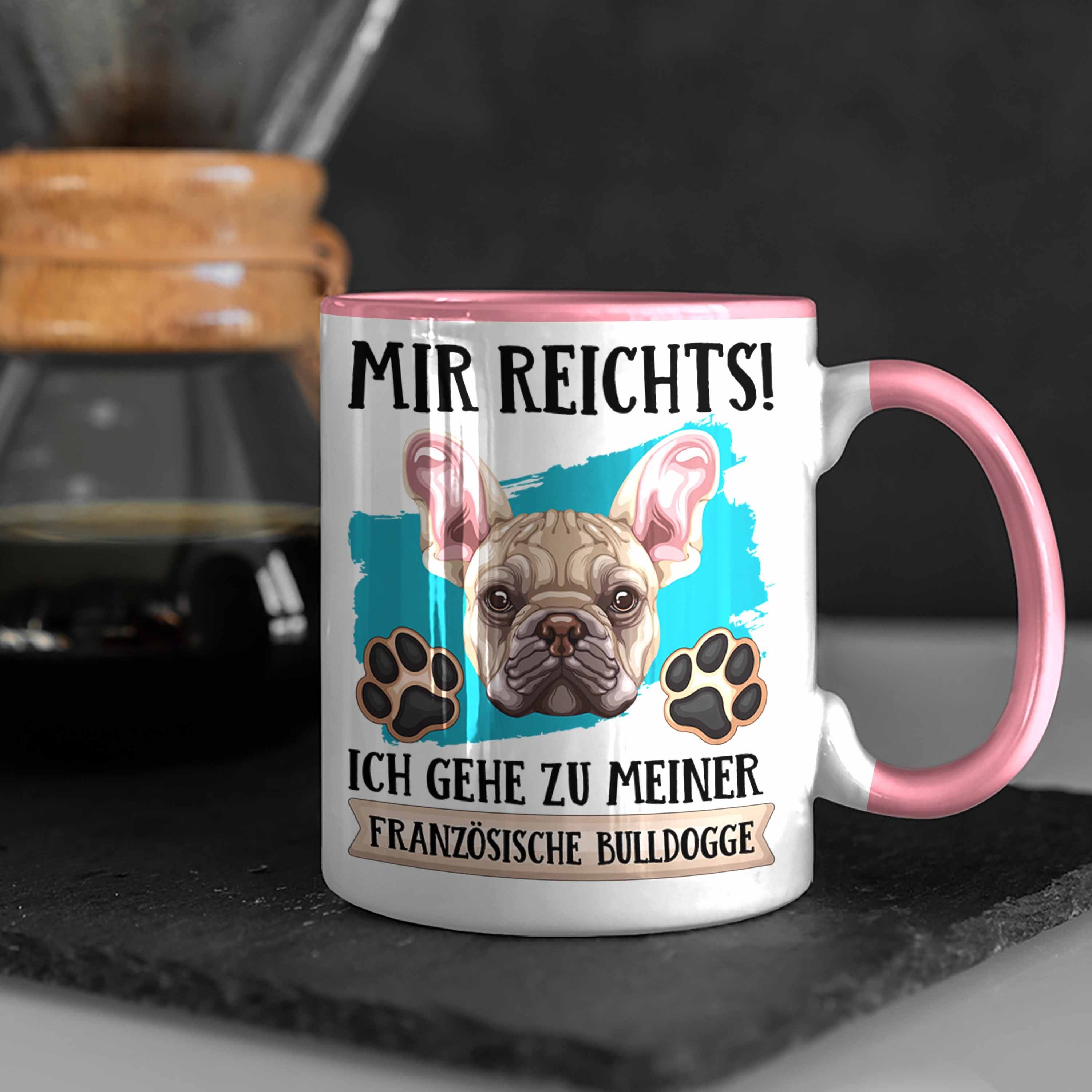 Tasse Spruch Französische Geschen Tasse Lustiger Rosa Bulldogge Trendation Besitzer Geschenk