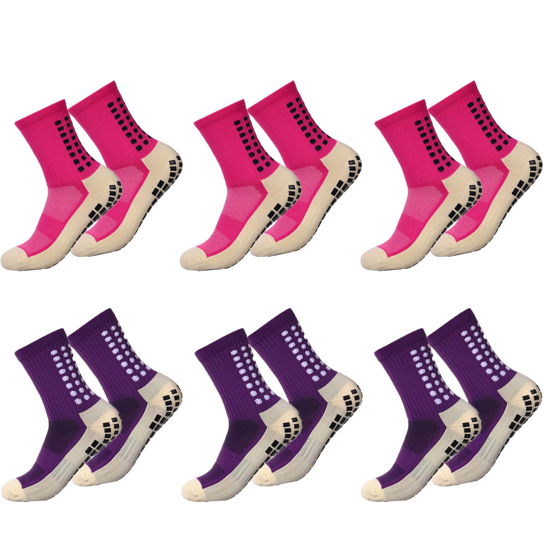 Sportsocken Sneaker Socken Damen Sportsocken 6 Paar Sneakersocken Laufsocken