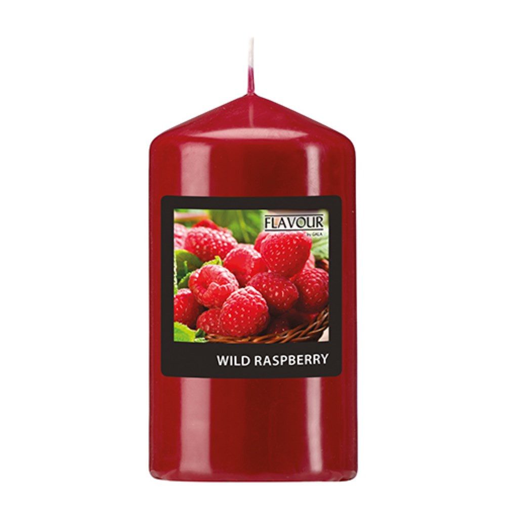 PAPSTAR Stumpenkerze Duft-Stumpenkerze Ø 58 mm · 110 mm weinrot - Wild Raspberry