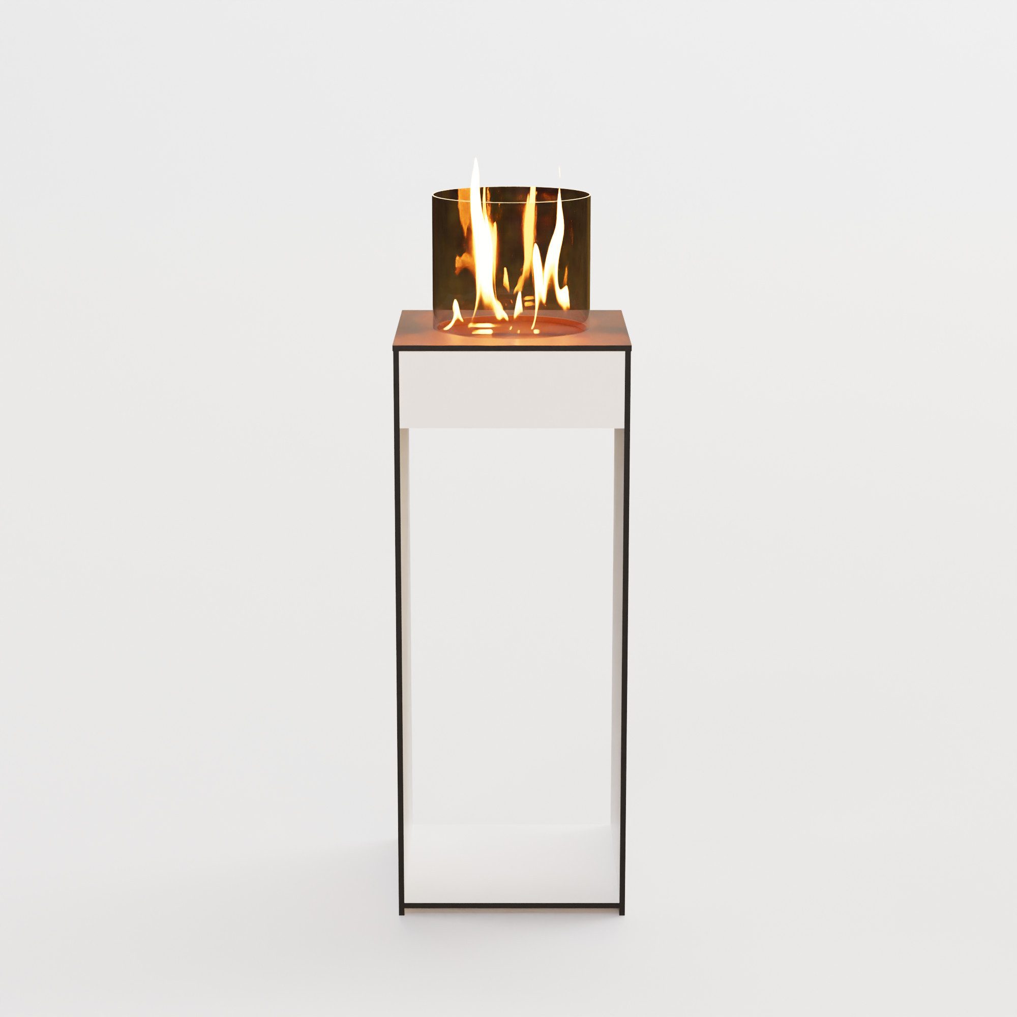 GLOW FIRE Echtfeuer-Dekokamin Emma Concept L Outdoor Ethanolkamin, echte Flamme mit Wohlfühlfaktor, TÜV geprüfter Sicherheitsbrenner