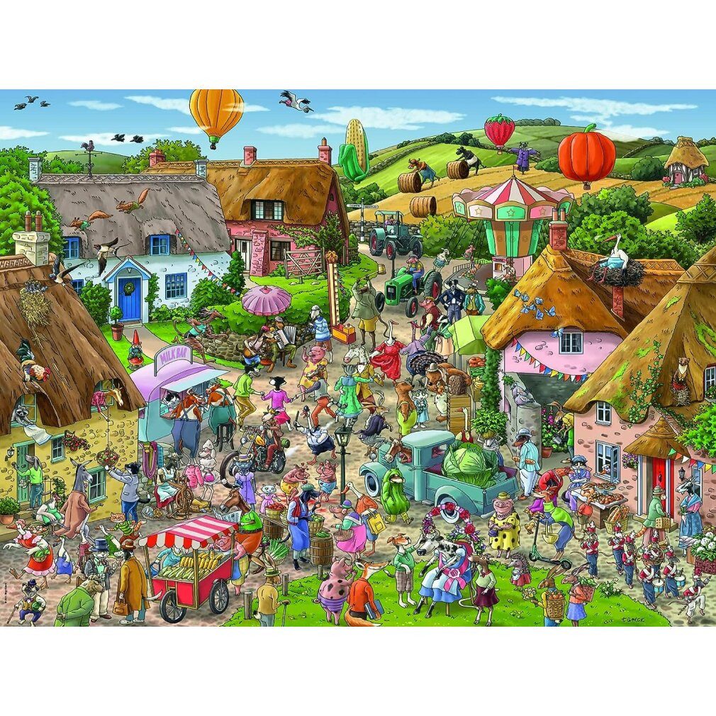 HEYE Puzzle Puzzle Landpartie 1500 Teile, Puzzleteile