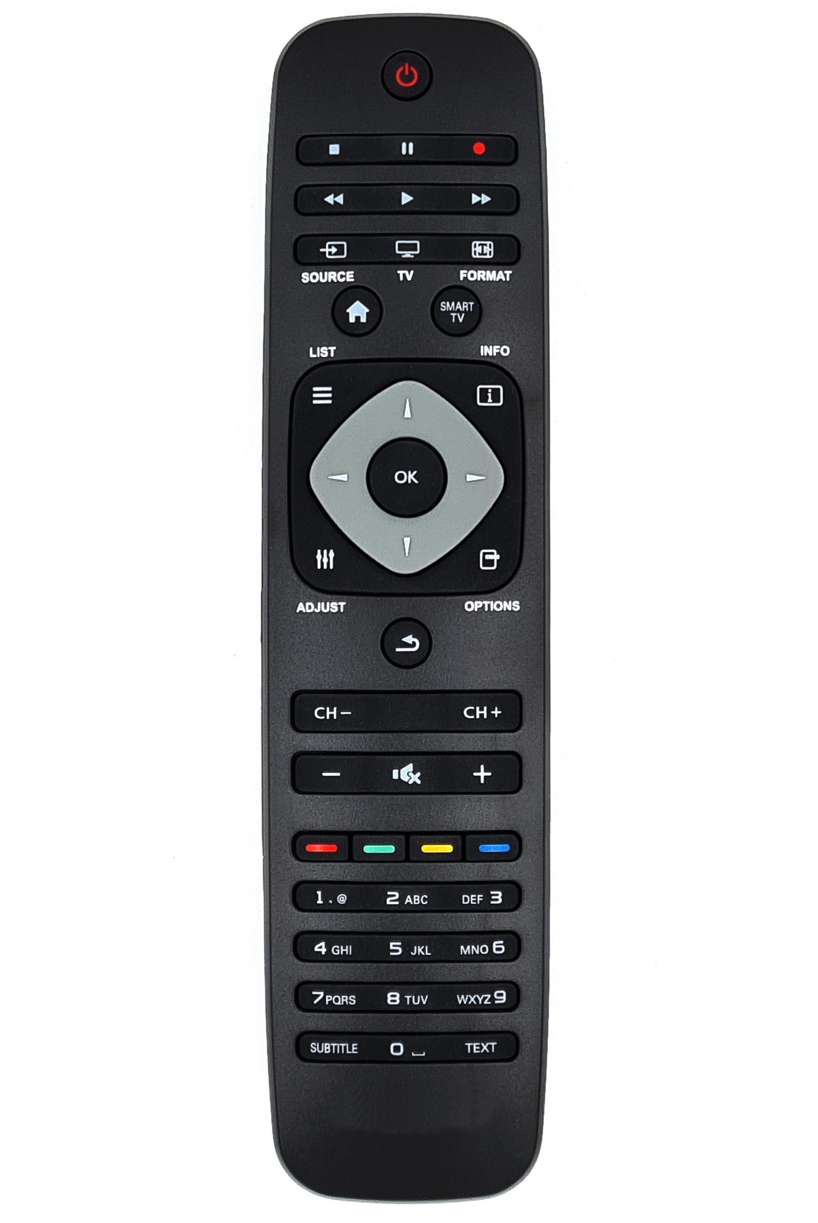 Alltro Fernbedienung für PHILIPS TV 42PFL4317K/12 47PFL4007K/12 47PFL4307K/12 Fernbedienung