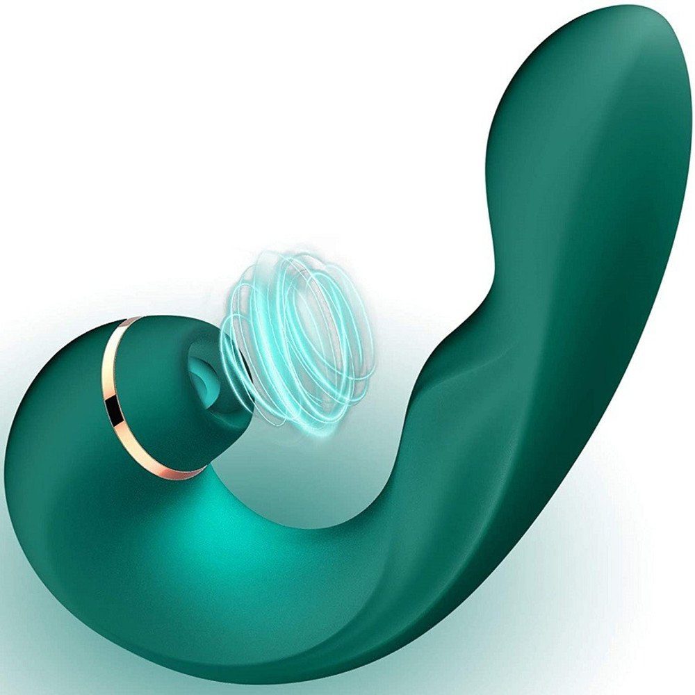 autolock Analvibrator Vibratoren für Sie Klitoris und G-punkt,Sexspielzeug für Frauen, Zungenlecken Saugen Vibrator mit 5-10 Pulsation-Vibrationsmodi gruen