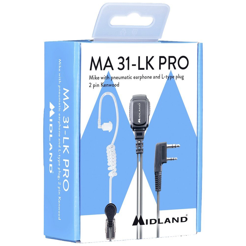 Midland Funkgerät Midland Headset/Sprechgarnitur MA 31-LK Pro Security Headset, Kenwood