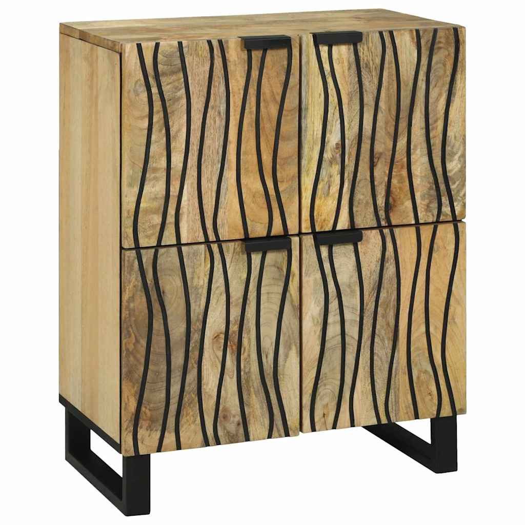vidaXL Sideboard Sideboard Natur 60 x 33 x 75 cm massives holz (1 St)