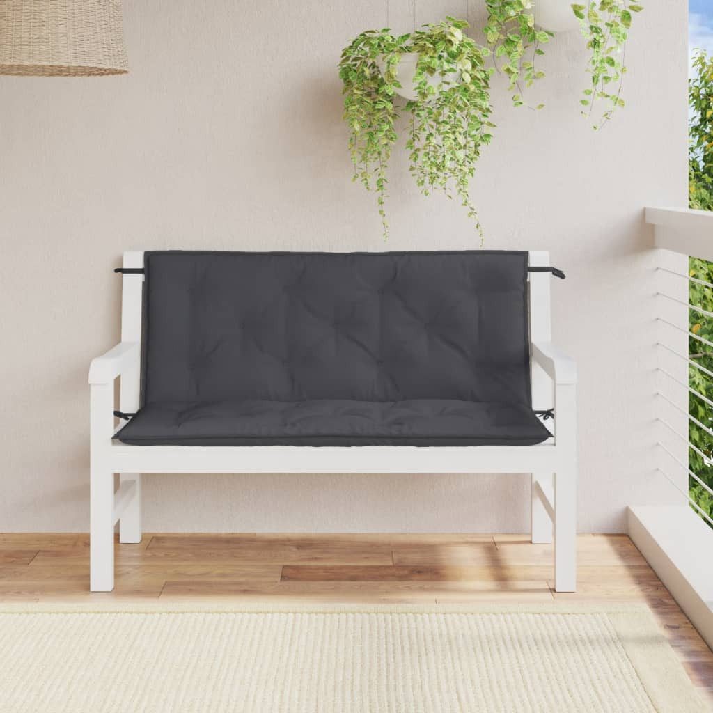 vidaXL Sitzauflage Gartenbank-Auflagen 2 Stk. Melange günstig online kaufen