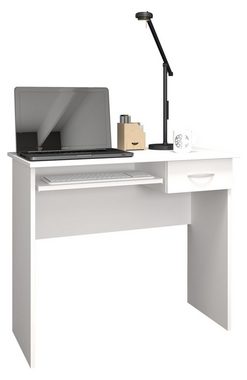VCM Schreibtisch Schreibtisch Computertisch Auszug Schublade Arusa