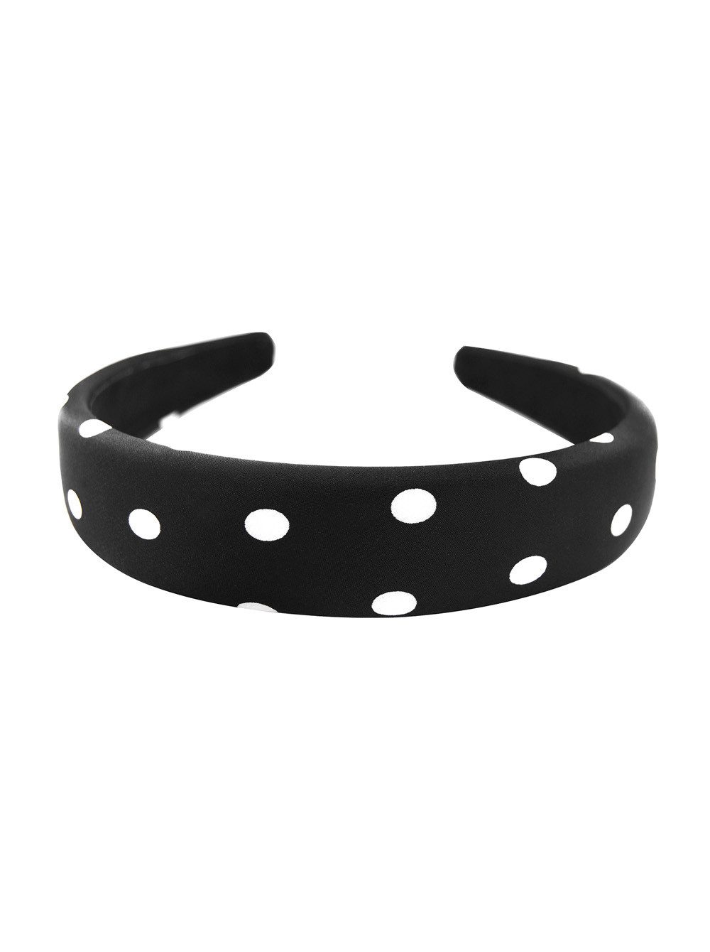 axy Haarreif Breiter gepunkteter Haarreif gepolstertes, Vintage Damen Haareifen Haarband