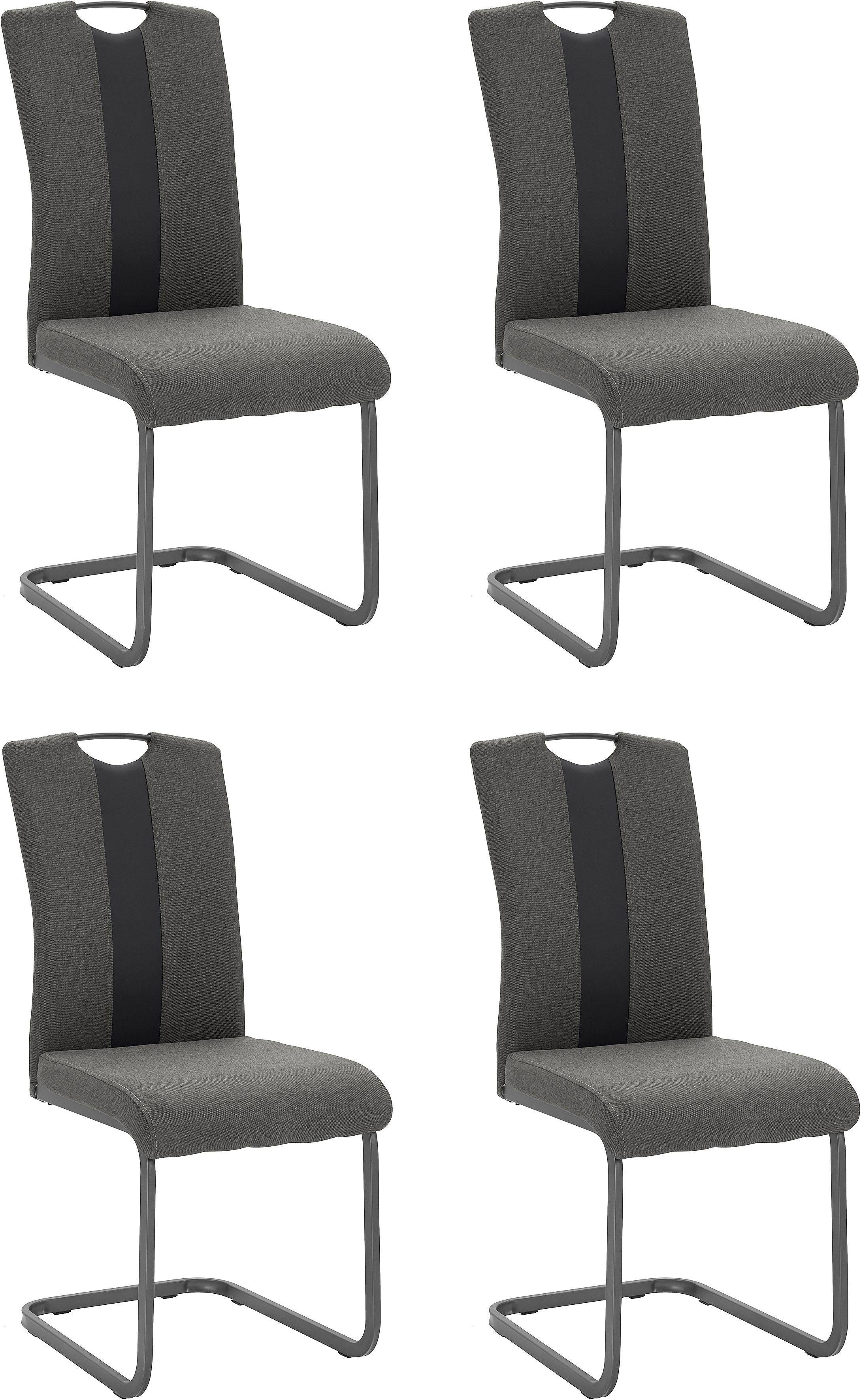 HELA Freischwinger Amber (Set, 4 St), 2 oder 4 Stück, Bezug aus Webstoff
