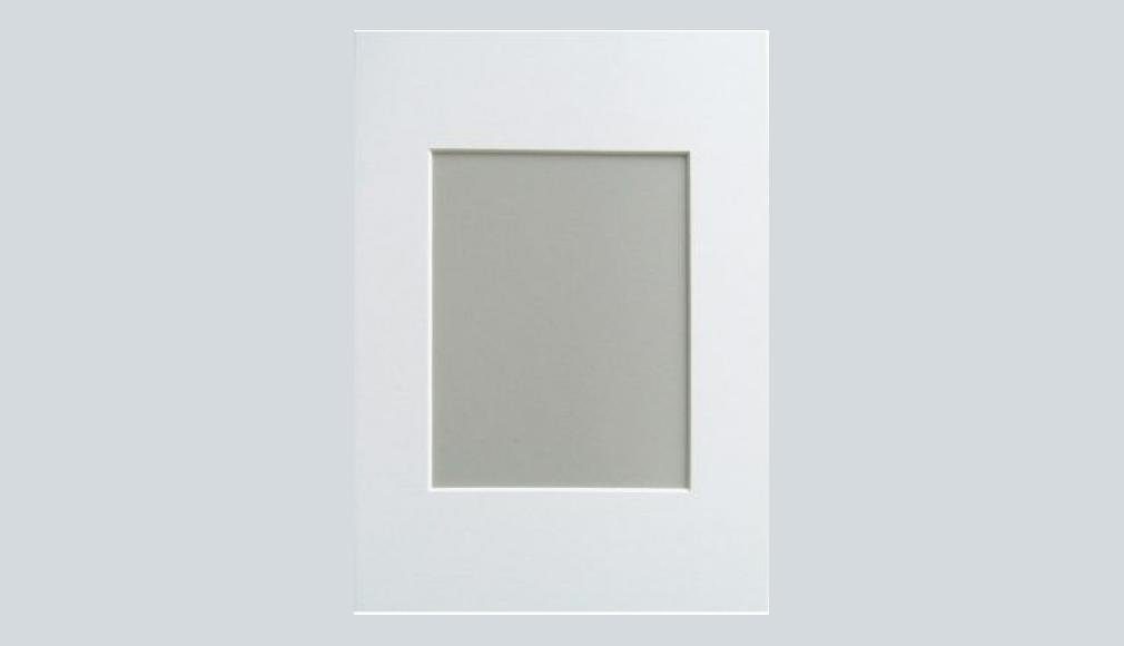 Walther Bilderrahmen Passepartout PA040S 30x40 innen 20x27 cm polarweiß