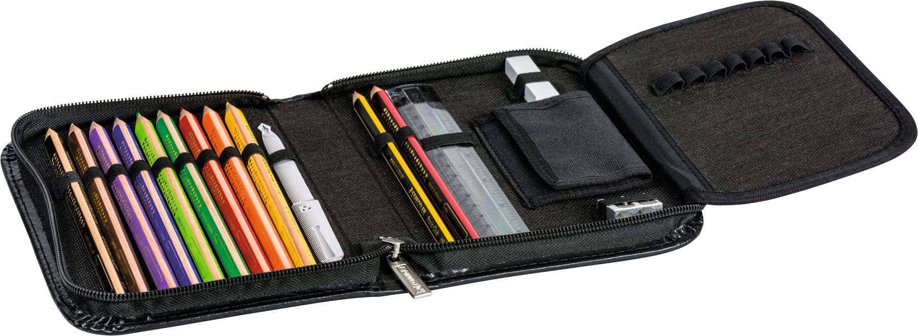 BRUNNEN Etui BRUNNEN 104905790 Federmäppchen 19,5 x 13,5 x 3,5 cm schwarz