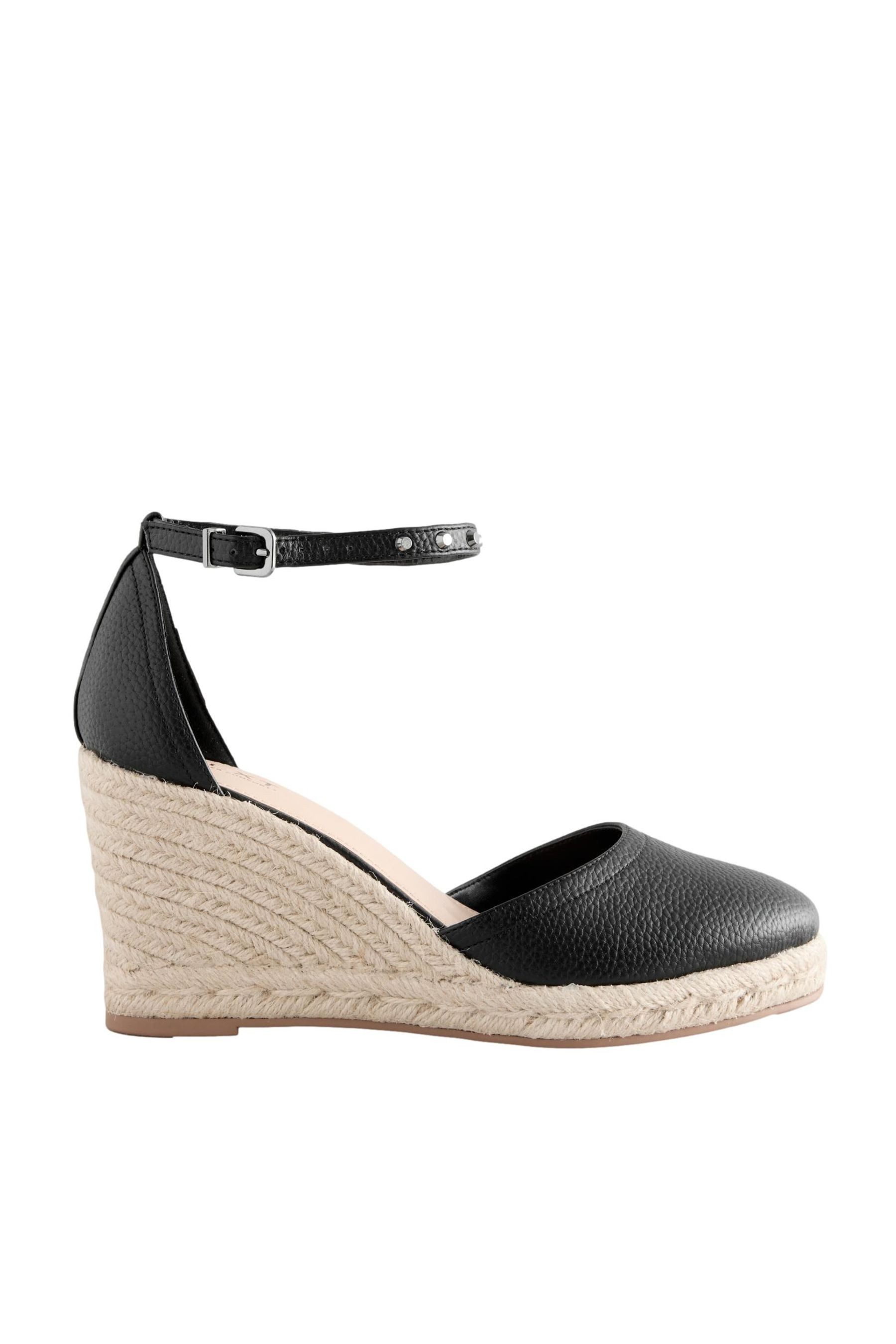 Forever Comfort® Espadrille-Wedges mit Nieten Keilsandalette