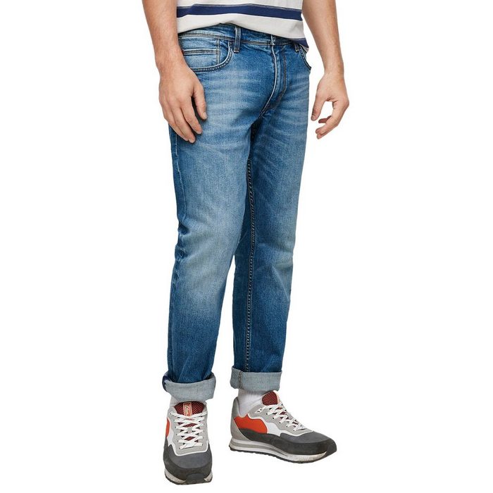 s.Oliver Straight-Jeans YORK mit authentischer Waschung