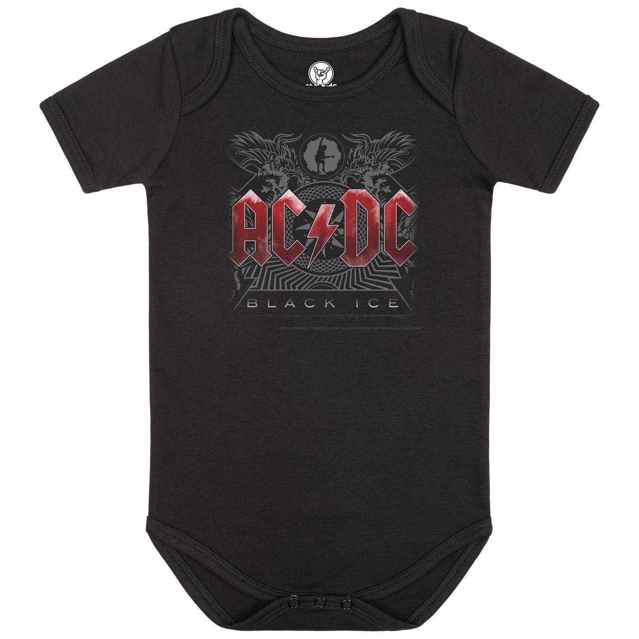Kurzarmbody mit AC/DC (Back Ice) Druck für Babys