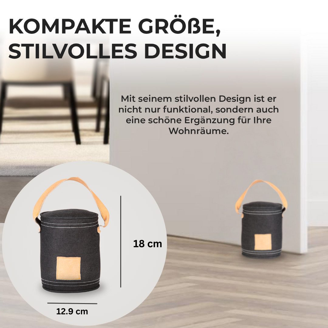 Topanbieter999 Türstopper TA999 Türstopper Variante Cube (1er Set), Denim mit Griff