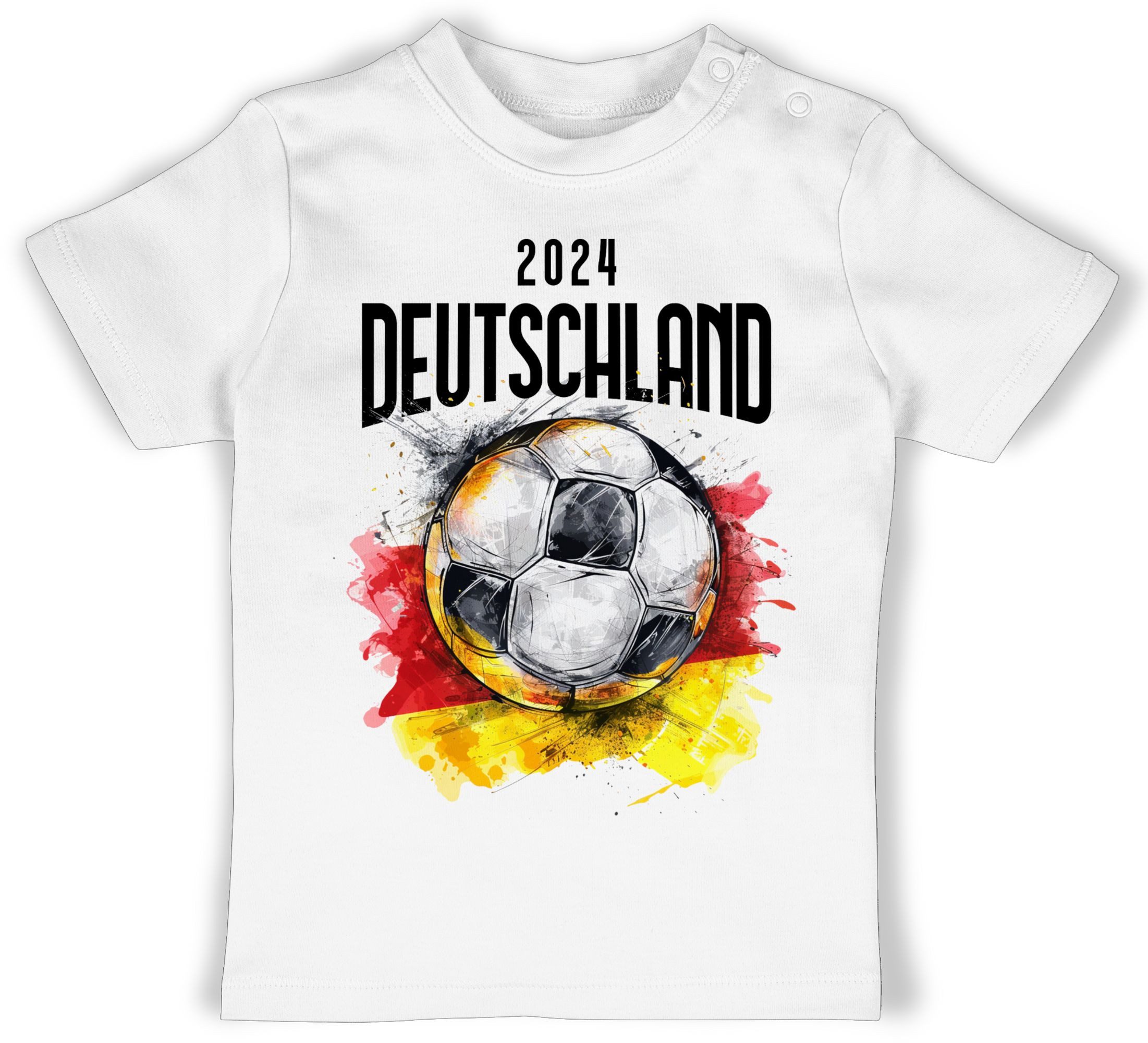 Shirtracer T-Shirt Deutschland 2024 Germany 2024 Fussball EM Fanartikel Baby