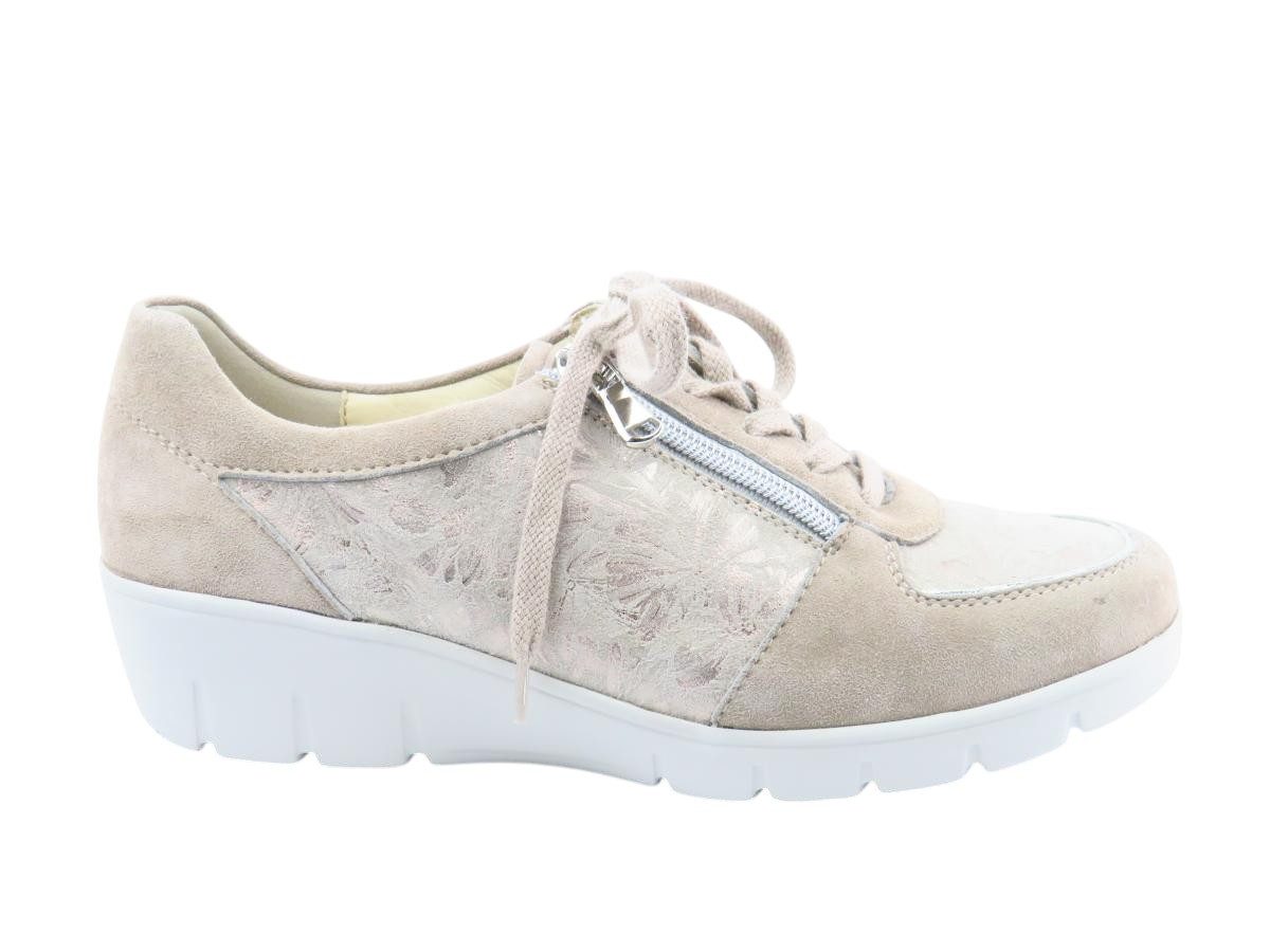 Chevreau Flower panna Schnürschuh