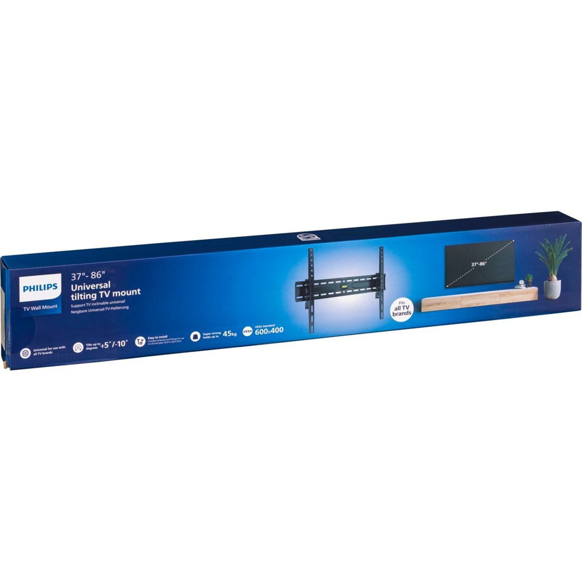 Philips TV-Wandhalterung TV-Wandhalterung Universal 37-86 neigbar