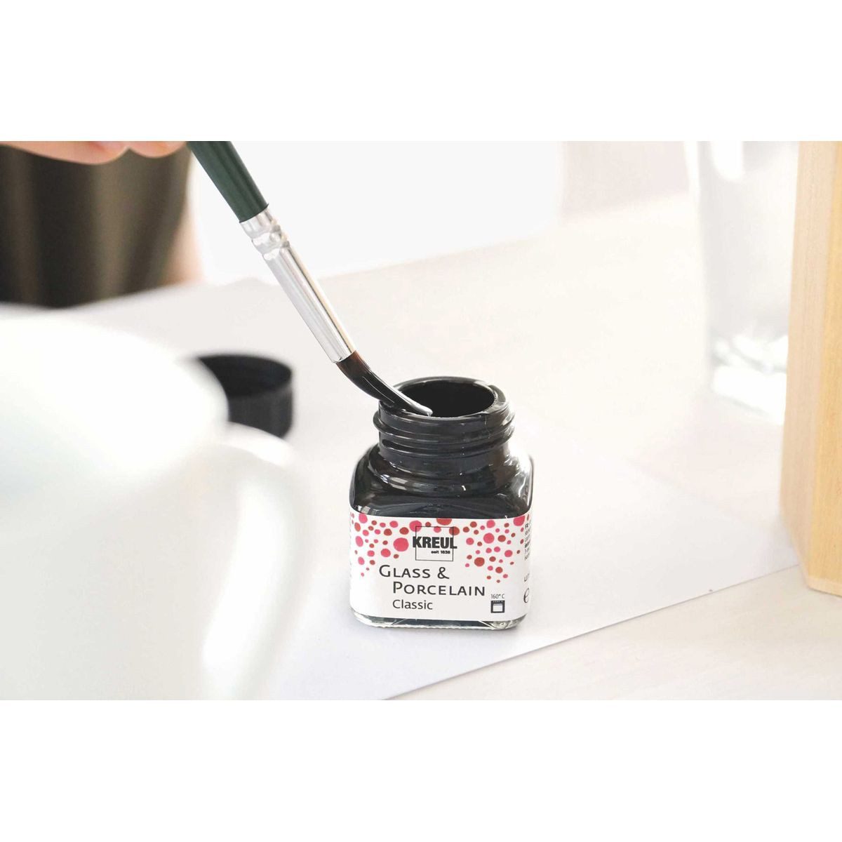 C. KREUL Porzellanfarbe KREUL Glass & Porcelain Farben Classic Grundfarben 6x20ml