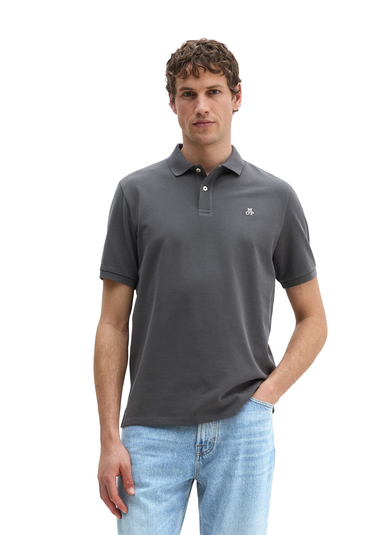 Marc O'Polo Poloshirt aus reiner Bio-Baumwolle