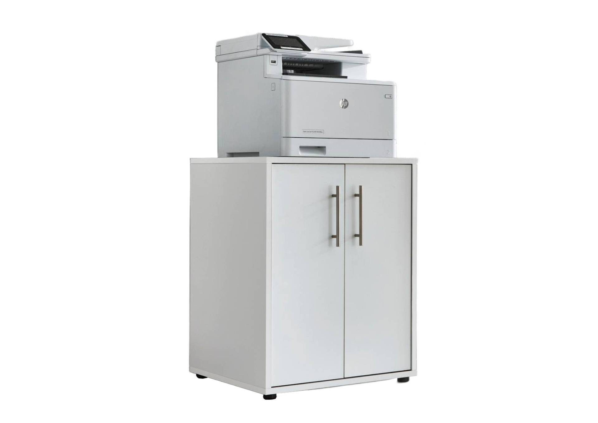 moebel-dich-auf Aktenschrank Druckerkommode TABOR (ideal für Drucker, 2-türig) 74 cm hoch, Ablagefläche: 54 x 50 cm