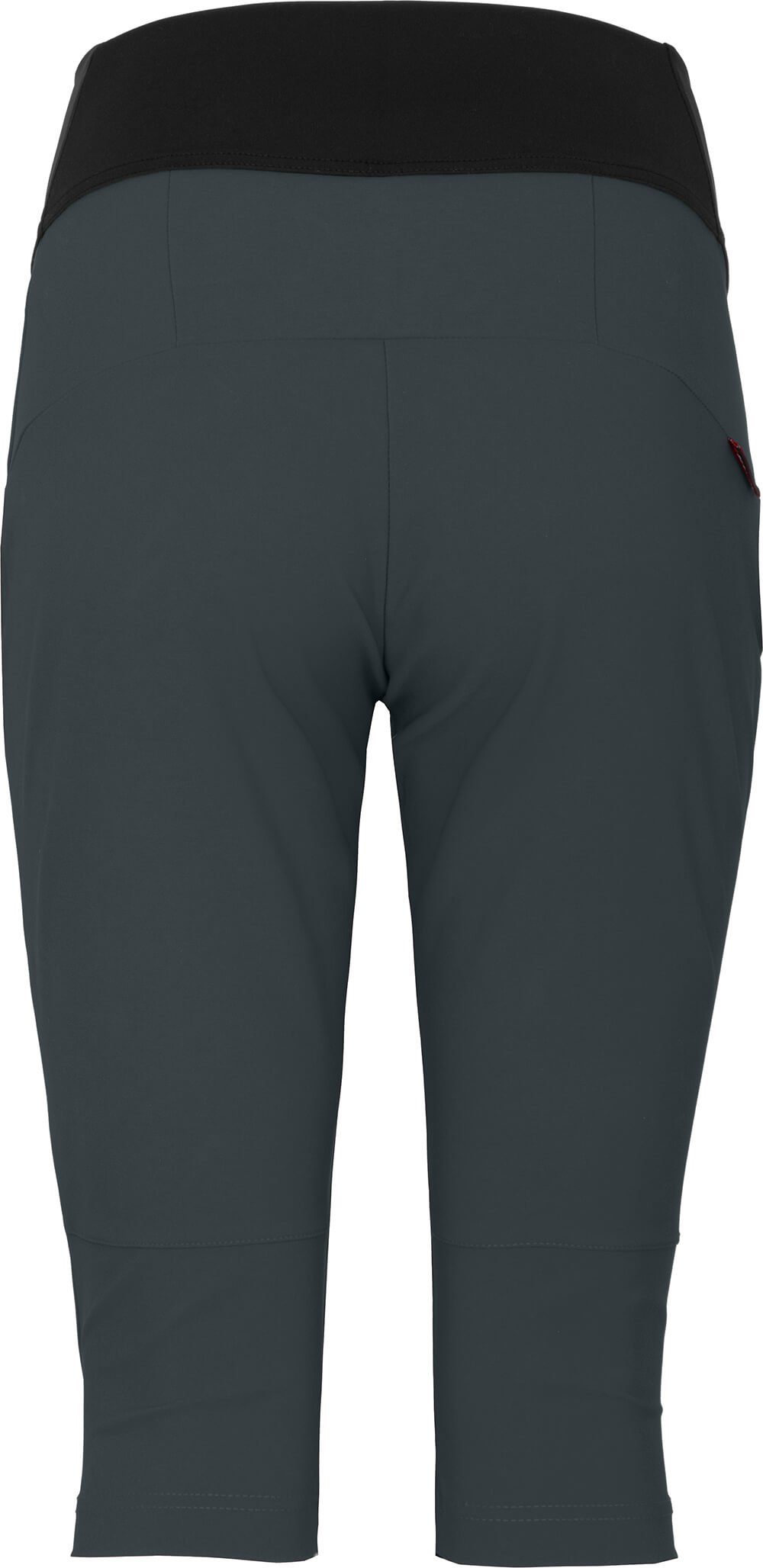 Leggings, Outdoor Normalgrößen, Bergson Damen TIKEN Outdoorhose 3/4 elastisch, Capri dunkel grau schnelltrocknend, (tight)