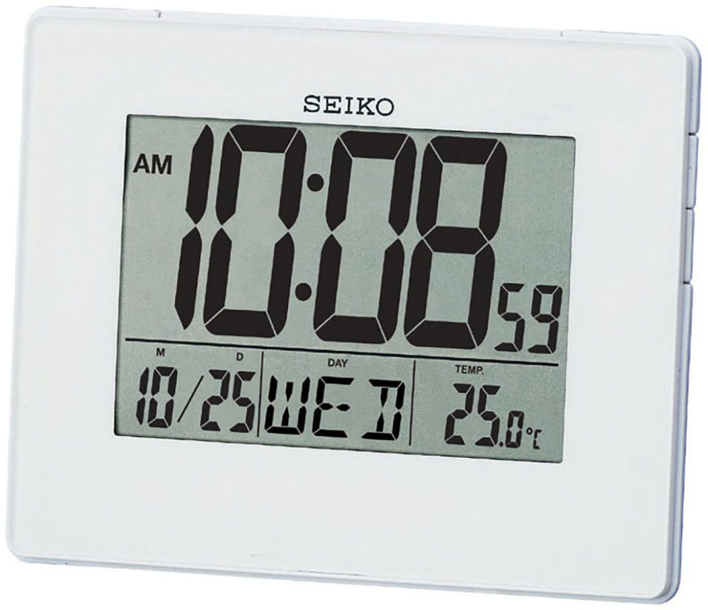 Seiko Quarzwecker Wecker, Digitalwecker, Datum, Beleuchtung, 12/24 Std. Anz günstig online kaufen