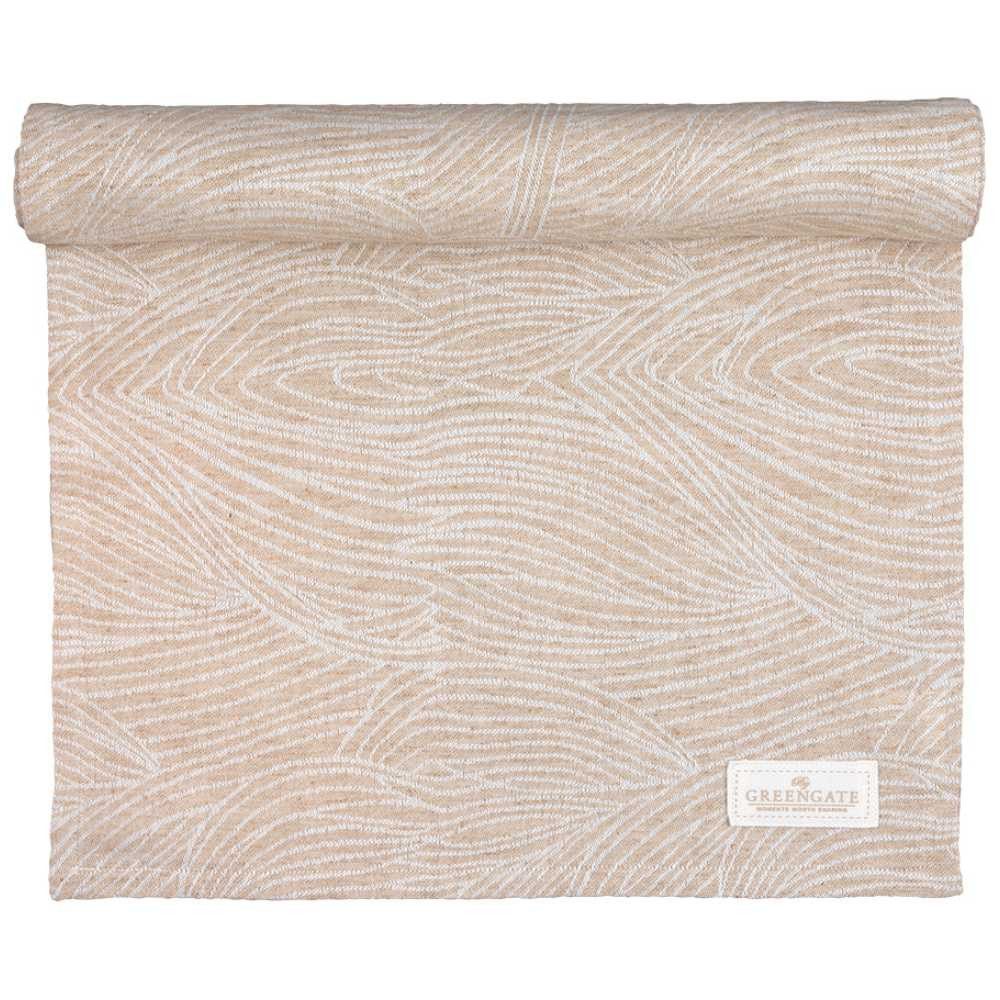 Greengate Tischläufer Greengate Tischläufer WILJA BEIGE Jacquard