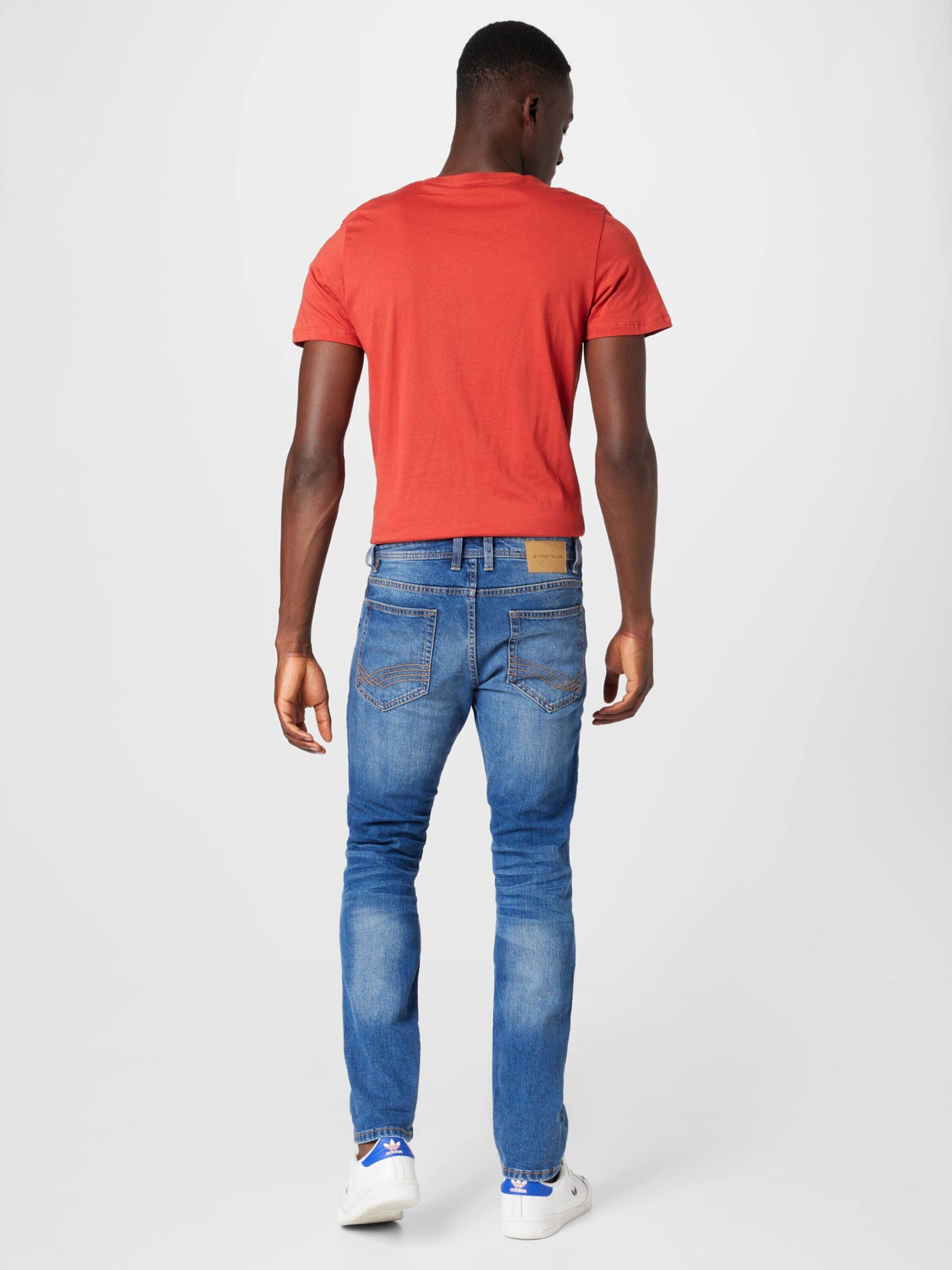 mid blue stone Regular-fit-Jeans Josh used denim TAILOR TOM (1-tlg)