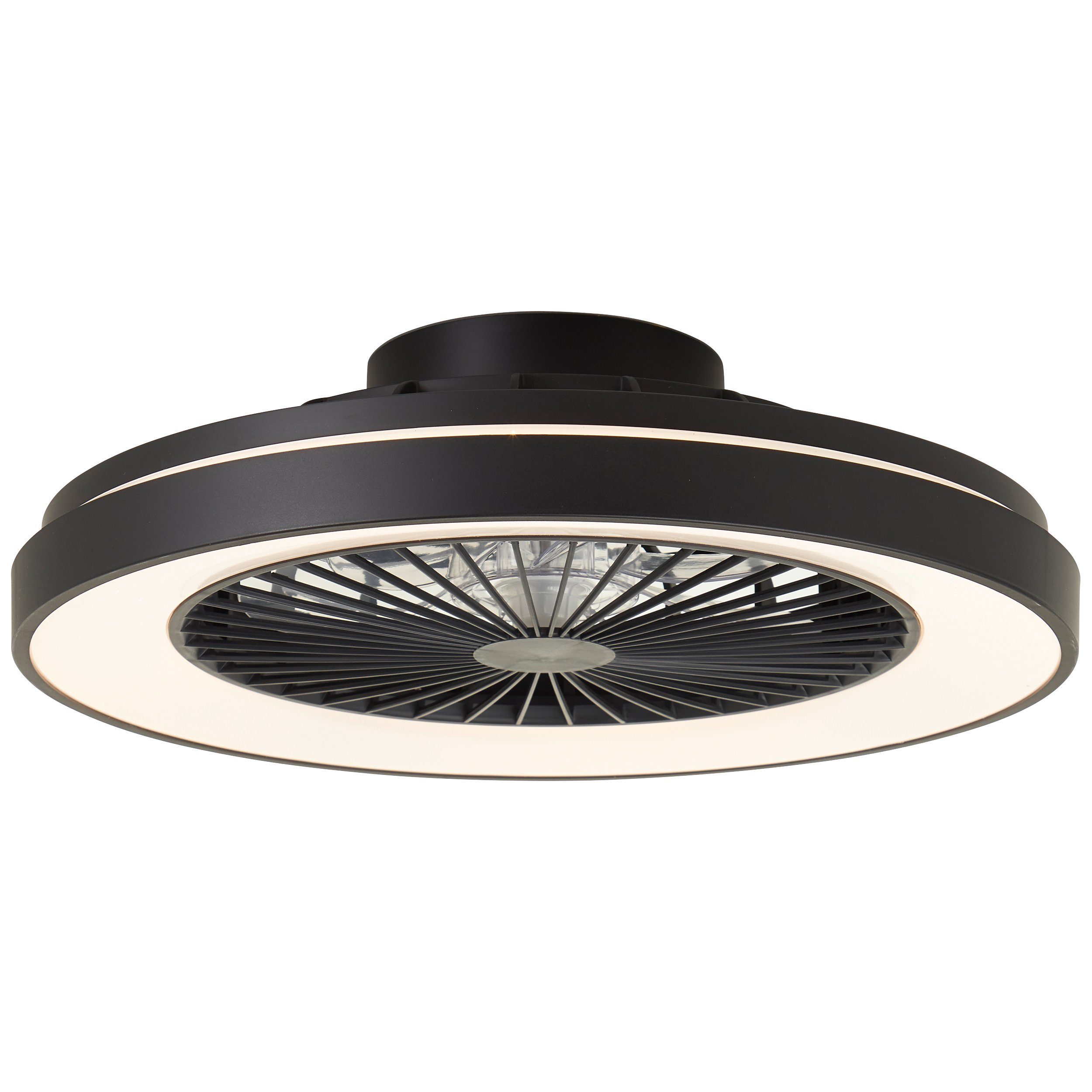 RGB, Ventilator, digitales Fernbedienung, über Dimmfunktion, Brilliant fest Deckenleuchte Timerfunktion, mit - Nachtlichtfunktion, dimmbar - CCT, LED CCT 48,5 cm, integriert, LED warmweiß Mazzaro, kaltweiß,