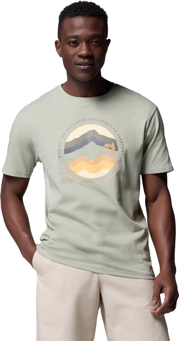 Columbia Funktionsshirt Path Lake Graphic Tee II SAFARI, CIRCULAR LINESCAPE
