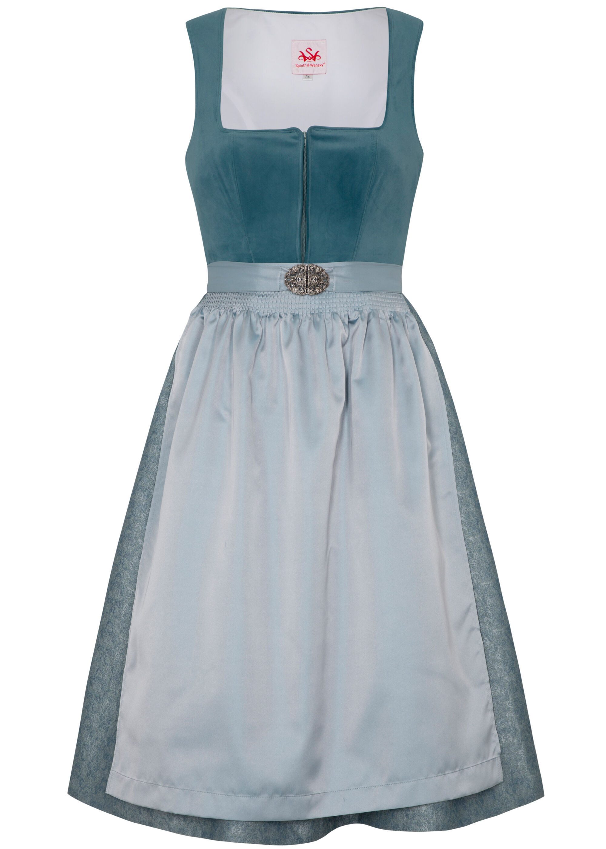 Spieth & Wensky Dirndl Dirndl "Fee" (1-tlg) mit dekorativer Metallschließe günstig online kaufen