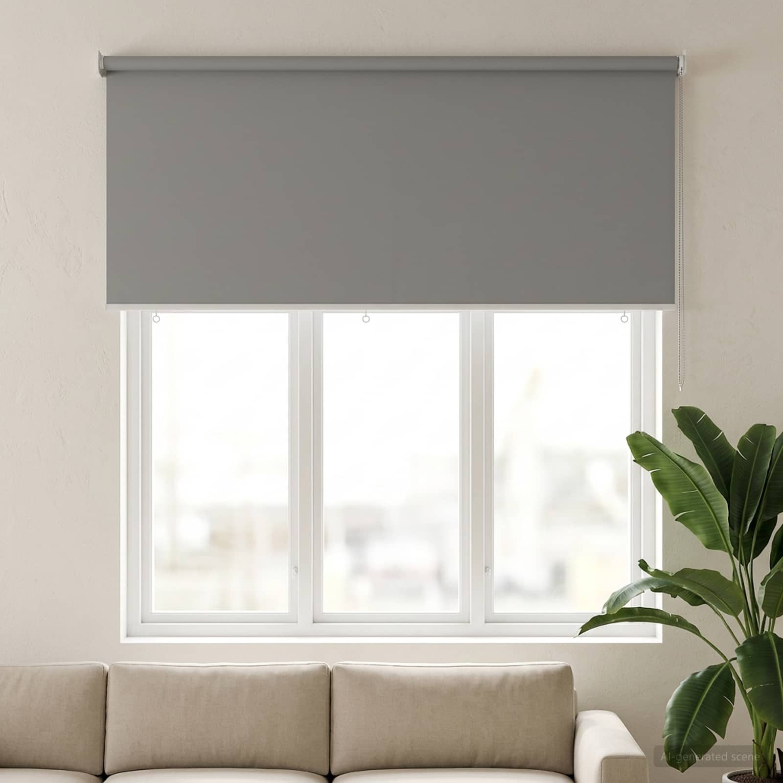 Rollo Außen-Rollos mit UV-Schutz Hellgrau 165 x 140 cm (B x H), vidaXL