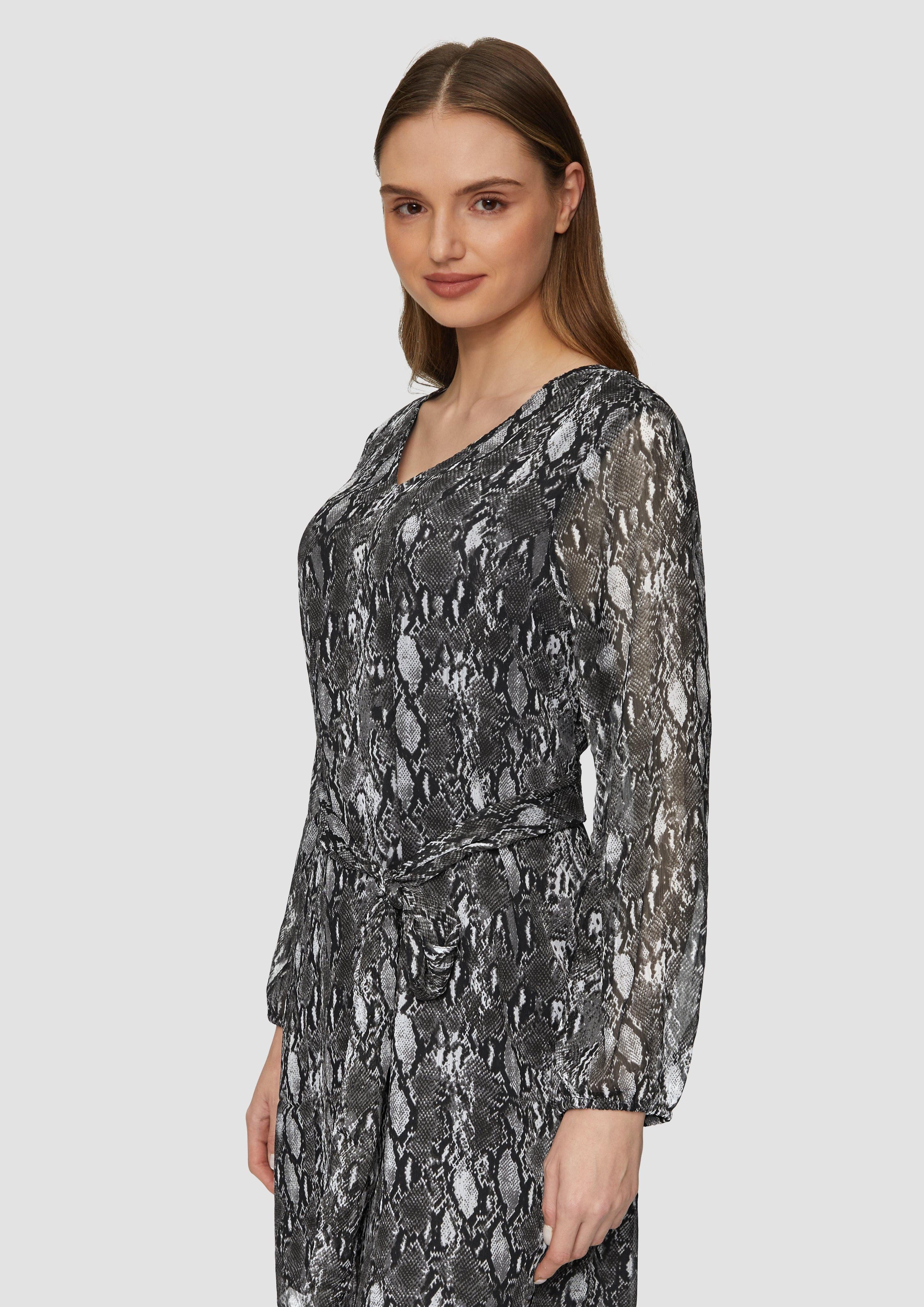 s.Oliver Maxikleid Chiffon-Kleid mit Eingrifftaschen und günstig online kaufen