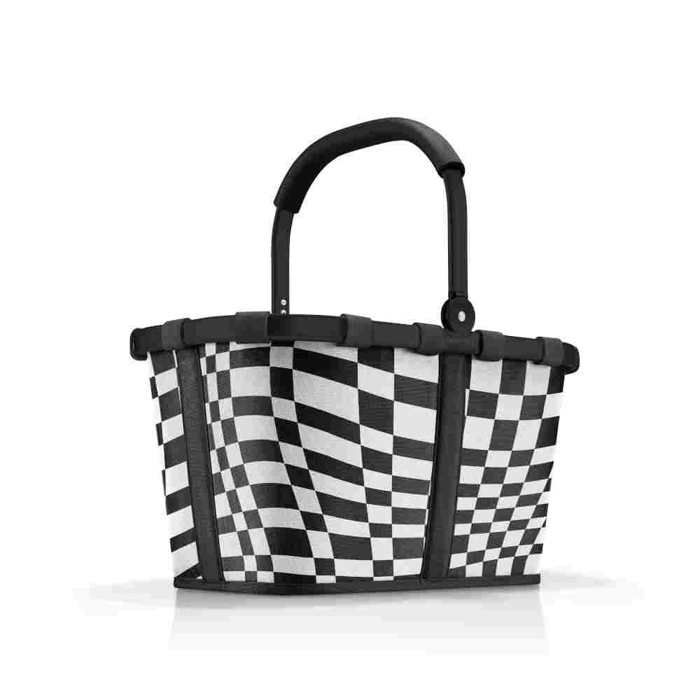 REISENTHEL® Einkaufskorb reisenthel Einkaufskorb carrybag frame op art schwarz BK7065 weiss 22l