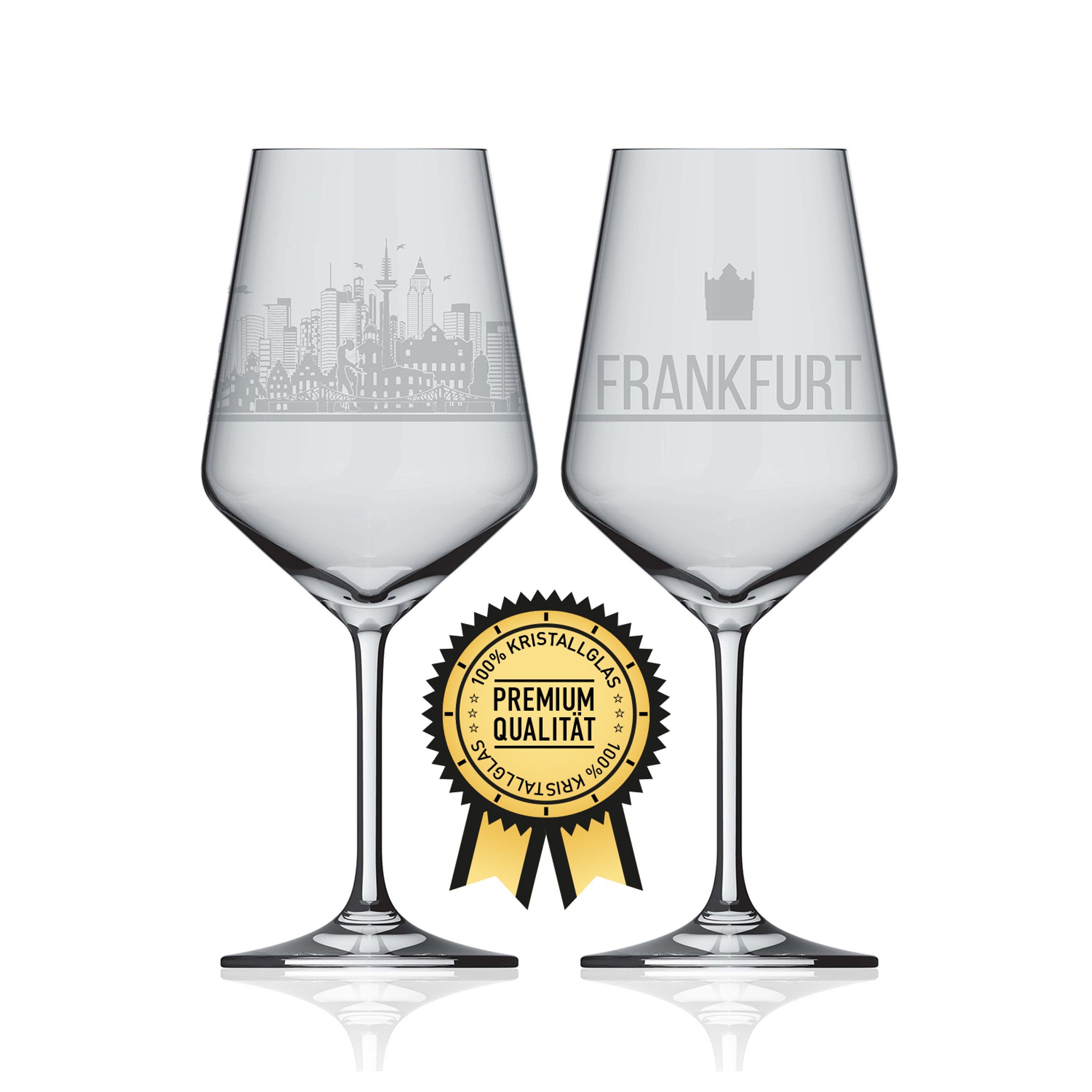 3forCologne Weinglas I LOVE Frankfurt Weingläser 2er Set Weinglas mit Gravur der Frankfurt Skyline Souvenir Deutschland Geschenkidee Muttertag, Vatertag, Gastgeschenk Geschenkbox Deutschland MADE IN GERMANY. € 29,95