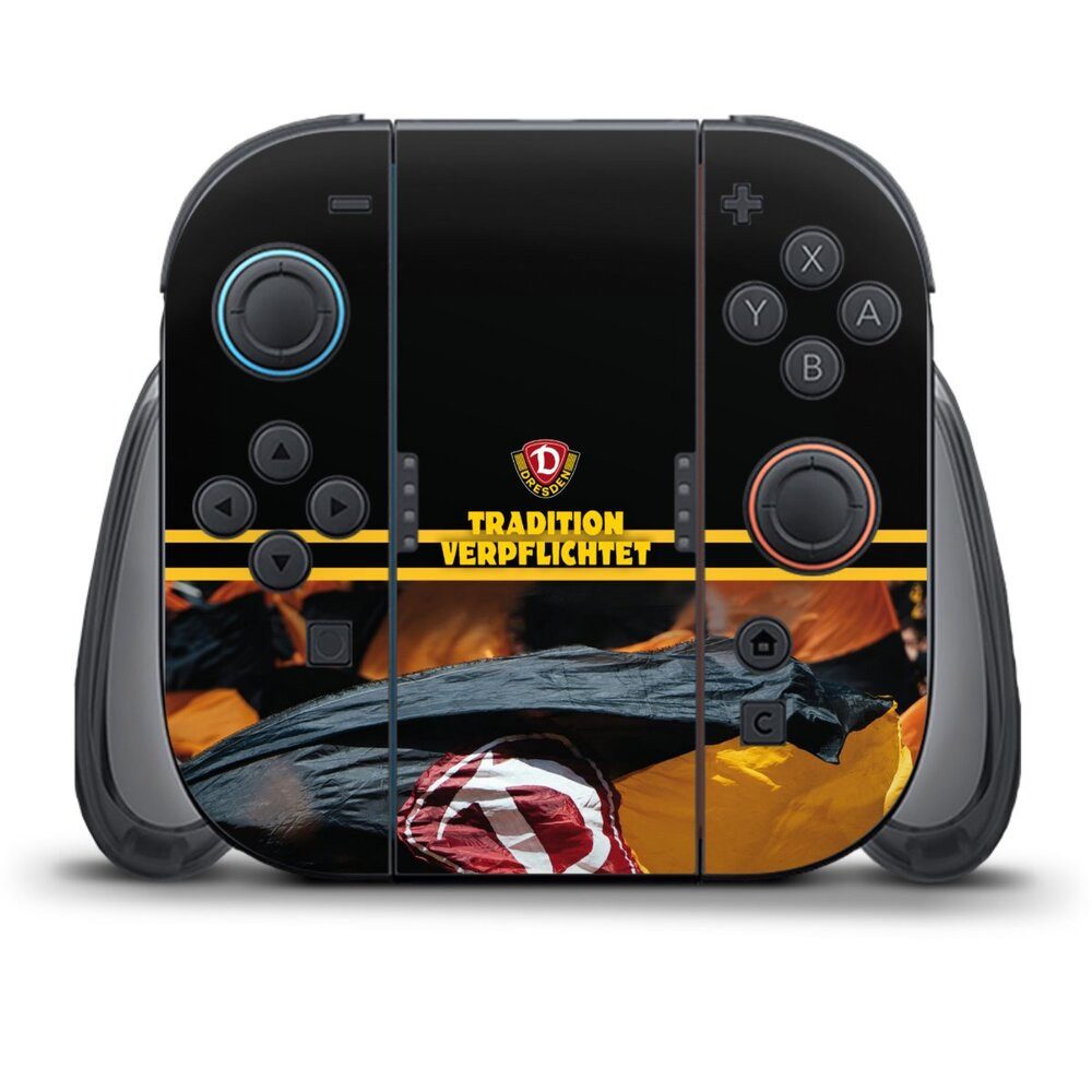 DeinDesign Konsolen-Cover SG Dynamo Dresden Fanartikel SGD Tradition Verpflichtet Dynamo Dresden, Nintendo Switch 2 Controller Skin Aufkleber Sticker Folie