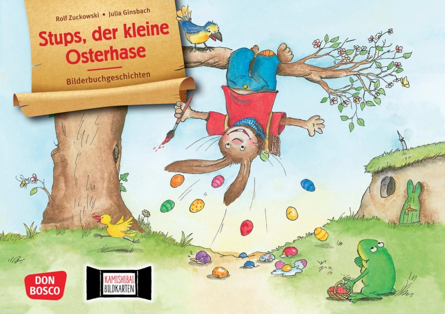 Stups, der kleine Osterhase. Kamishibai Bildkartenset / Julia Ginsbach, Rolf Zuckowski, Entdecken - Erzählen - Begreifen: Bilderbuchgeschichten für unser Erzähltheater. Rolf Zuckowskis Hasengeschichte – der Klassiker für Ostern!