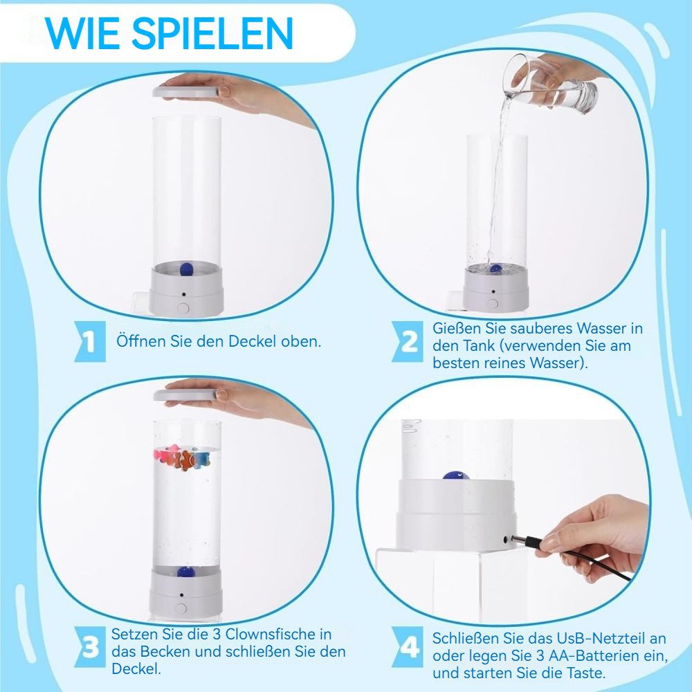 VIVIHEYDAY Lavalampe Aquarium Lampe, Blasenlichtlampe mit Fisch Aquarium Nachtlicht, Lavalampe LED mit Fernbedienung, RGB-Licht für Kinder Erwachsene