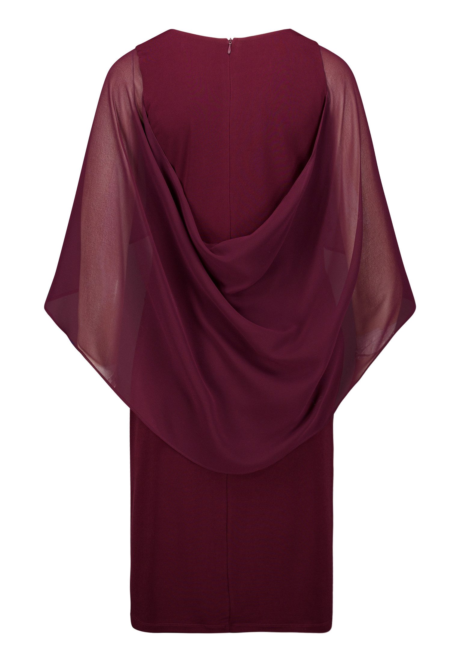 Vera Mont Cocktailkleid Damen mit Raffung Materialmix