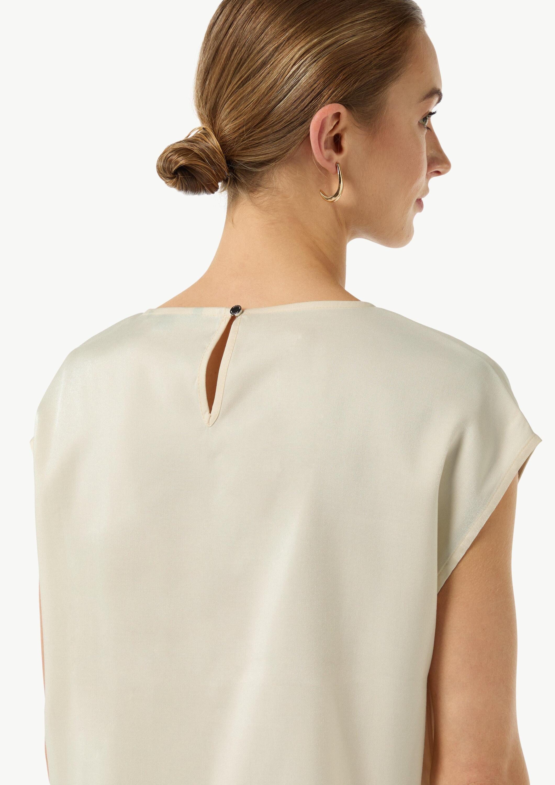 comma Blusentop Bluse Blusenshirt aus Satin