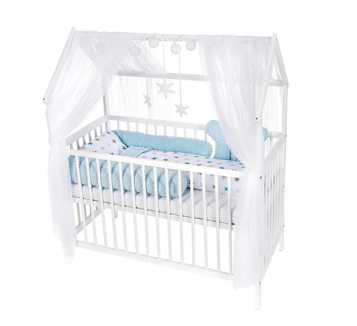 Babyhafen Babybett Hausbett Kinderbett 120x60 Matratze günstig online kaufen