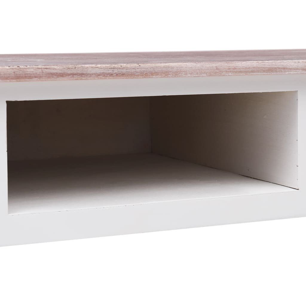 × Braun vidaXL 45 × und Weiß braun cm und 110 | Weiß Holz Schreibtisch Schreibtisch braun 76