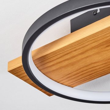 hofstein Deckenleuchte »Caces« dimmbare Deckenlampe aus Metall/Holz, 3000 Kelvin