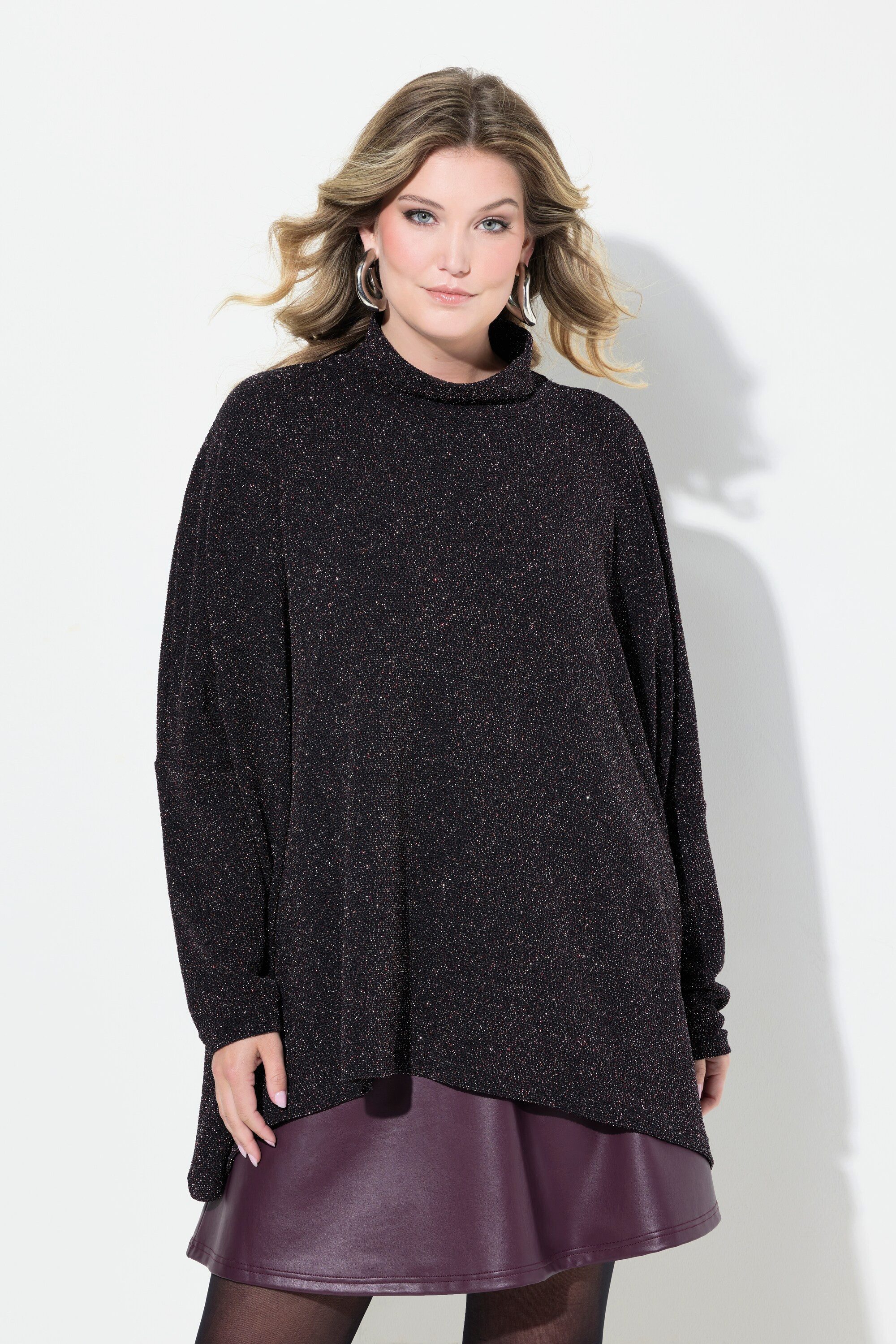 T-Shirt T-Shirt oversized Glitzer-Jersey